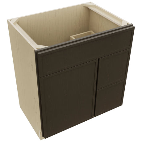 Fabuwood Luna Kona VSD36DR Vanity Combo Cabinet, Top View