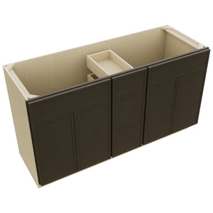 Fabuwood Luna Kona VSD60DOUBLE Vanity Combo Cabinet, Top View