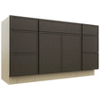 Fabuwood Luna Kona VSD60SINGLE Vanity Combo Cabinet, Front View