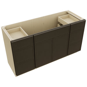 Fabuwood Luna Kona VSD60SINGLE Vanity Combo Cabinet, Top View