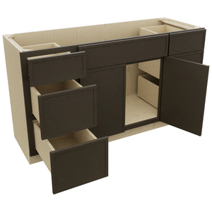 Fabuwood Luna Kona VSD60SINGLE Vanity Combo Cabinet, Open View