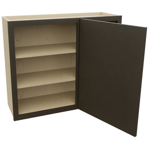 Fabuwood Luna Kona WBC3630 Wall Corner Blind Cabinet, Open View