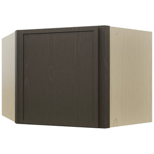 Fabuwood Luna Kona WDC2418 Wall Corner Diagonal Cabinet, Front View