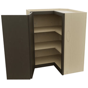 Fabuwood Luna Kona WPC2430 Wall Corner Pie Cabinet, Open View
