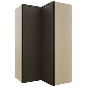 Fabuwood Luna Kona WPC2442 Wall Corner Pie Cabinet, Front View