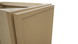 Fabuwood Luna Natural Oak B15FD Base Full Door Cabinet, Detail View