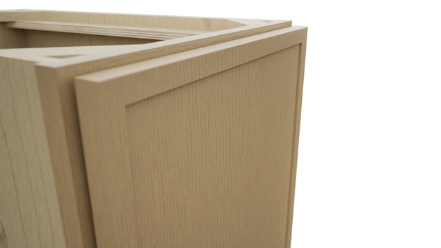 Fabuwood Luna Natural Oak B15FD Base Full Door Cabinet, Detail View