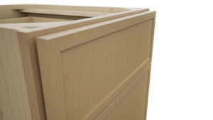 Fabuwood Luna Natural Oak B18 Base Standard Cabinet, Detail View