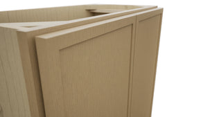 Fabuwood Luna Natural Oak B24FD-12D Base Full Door Cabinet, Detail View