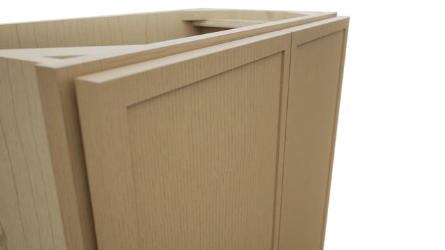 Fabuwood Luna Natural Oak B24FD-12D Base Full Door Cabinet, Detail View