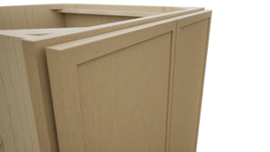 Fabuwood Luna Natural Oak B24FD Base Full Door Cabinet, Detail View