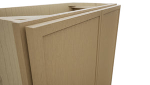 Fabuwood Luna Natural Oak B27FD-12D Base Full Door Cabinet, Detail View