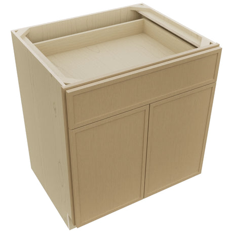 Fabuwood Luna Natural Oak B30 Base Standard Cabinet, Top View