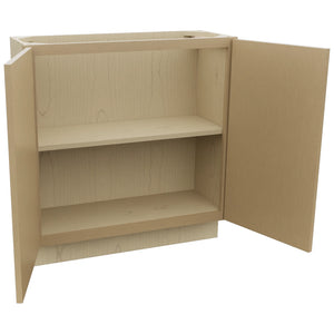 Fabuwood Luna Natural Oak B33FD-12D Base Full Door Cabinet, Open View