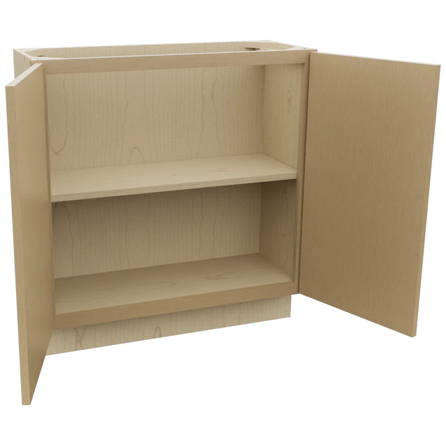Fabuwood Luna Natural Oak B33FD-12D Base Full Door Cabinet, Open View