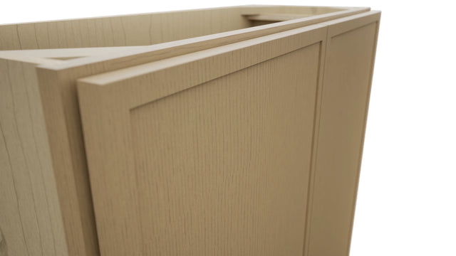 Fabuwood Luna Natural Oak B33FD-12D Base Full Door Cabinet, Detail View