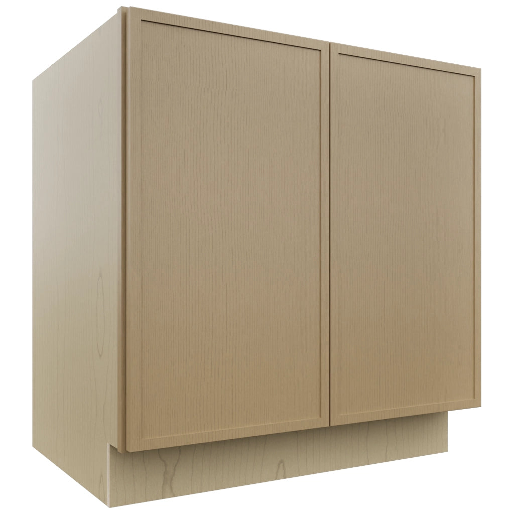Fabuwood Luna Natural Oak B33FD Base Full Door Cabinet, Front View
