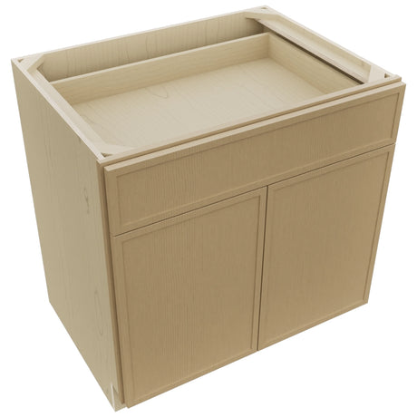 Fabuwood Luna Natural Oak B33SDF Base Standard Cabinet, Top View