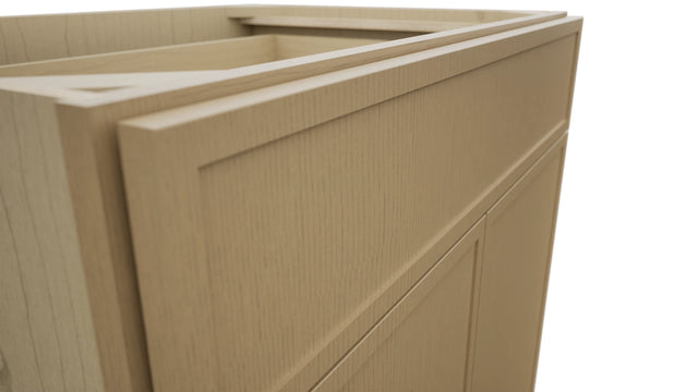 Fabuwood Luna Natural Oak B33SDF Base Standard Cabinet, Detail View