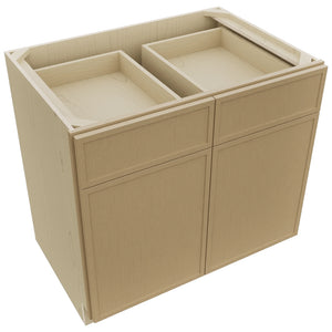 Fabuwood Luna Natural Oak B36 Base Standard Cabinet, Top View