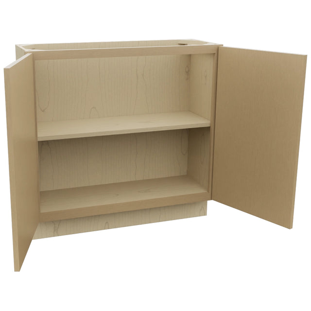 Fabuwood Luna Natural Oak B36FD-12D Base Full Door Cabinet, Open View