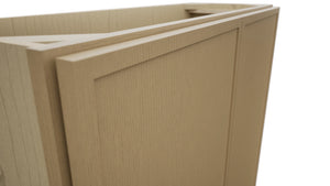 Fabuwood Luna Natural Oak B36FD-12D Base Full Door Cabinet, Detail View