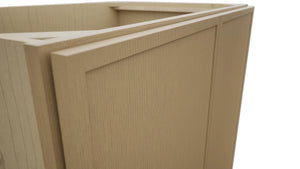 Fabuwood Luna Natural Oak B36FD Base Full Door Cabinet, Detail View