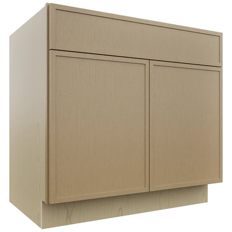Fabuwood Luna Natural Oak B36SDF Base Standard Cabinet, Front View