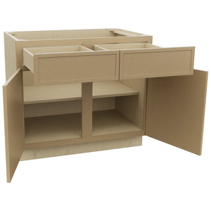 Fabuwood Luna Natural Oak B39 Base Standard Cabinet, Open View