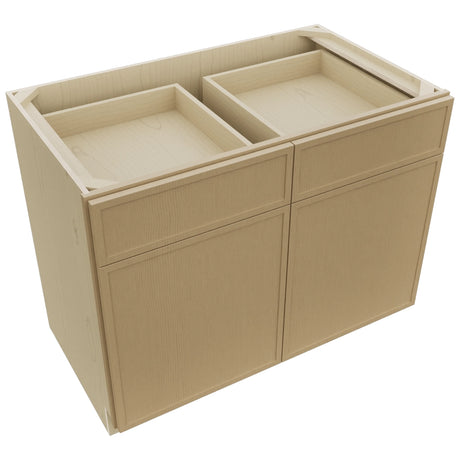 Fabuwood Luna Natural Oak B42 Base Standard Cabinet, Top View