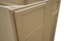 Fabuwood Luna Natural Oak BLB36/39 Base Corner Blind Cabinet, Detail View