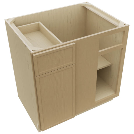 Fabuwood Luna Natural Oak BLB39/42 Base Corner Blind Cabinet, Top View