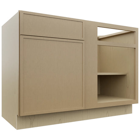 Fabuwood Luna Natural Oak BLB48/51 Base Corner Blind Cabinet, Front View