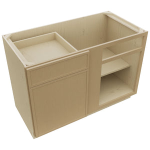 Fabuwood Luna Natural Oak BLB48/51 Base Corner Blind Cabinet, Top View