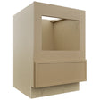 Fabuwood Luna Natural Oak BMC24 Base Microwave Cabinet, Front View