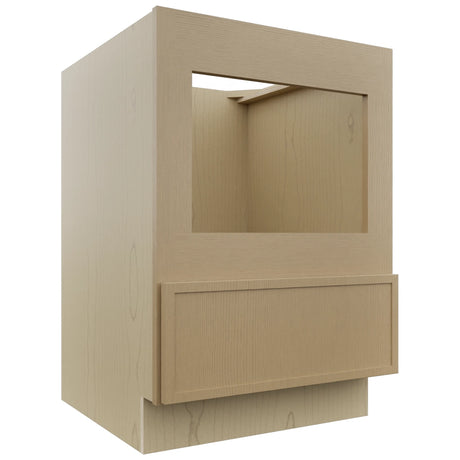 Fabuwood Luna Natural Oak BMC24 Base Microwave Cabinet, Front View