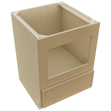 Fabuwood Luna Natural Oak BMC24 Base Microwave Cabinet, Top View
