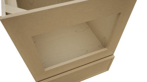 Fabuwood Luna Natural Oak BMC24 Base Microwave Cabinet, Detail View
