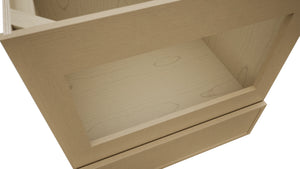 Fabuwood Luna Natural Oak BMC30 Base Microwave Cabinet, Detail View