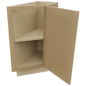 Fabuwood Luna Natural Oak BTR12 Base Transitional Cabinet, Open View