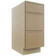 Fabuwood Luna Natural Oak DB15 Base 3 Drawers Cabinet, Front View