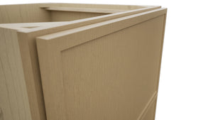 Fabuwood Luna Natural Oak DB24-2 Base 2 Drawers Cabinet, Detail View