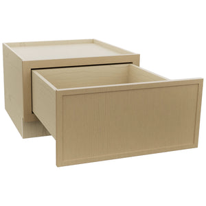 Fabuwood Luna Natural Oak DBS24 Base Bench Seat Cabinet, Open View
