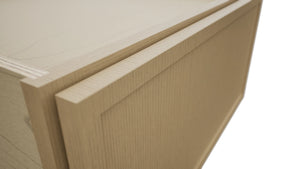 Fabuwood Luna Natural Oak DBS24 Base Bench Seat Cabinet, Detail View