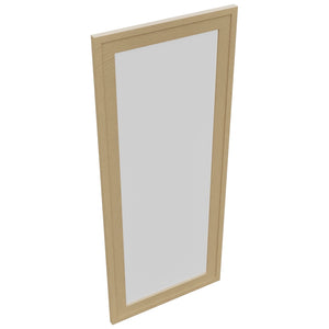Fabuwood Luna Natural Oak DS GDW1842 Wall Glass Door, Top View