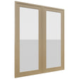 Fabuwood Luna Natural Oak DS GDW3036 Wall Glass Door, Front View