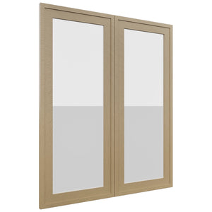 Fabuwood Luna Natural Oak DS GDW3036 Wall Glass Door, Front View