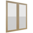 Fabuwood Luna Natural Oak DS GDW3642 Wall Glass Door, Front View