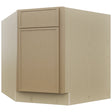 Fabuwood Luna Natural Oak DSB36 Base Corner Diagonal Sink Cabinet, Front View