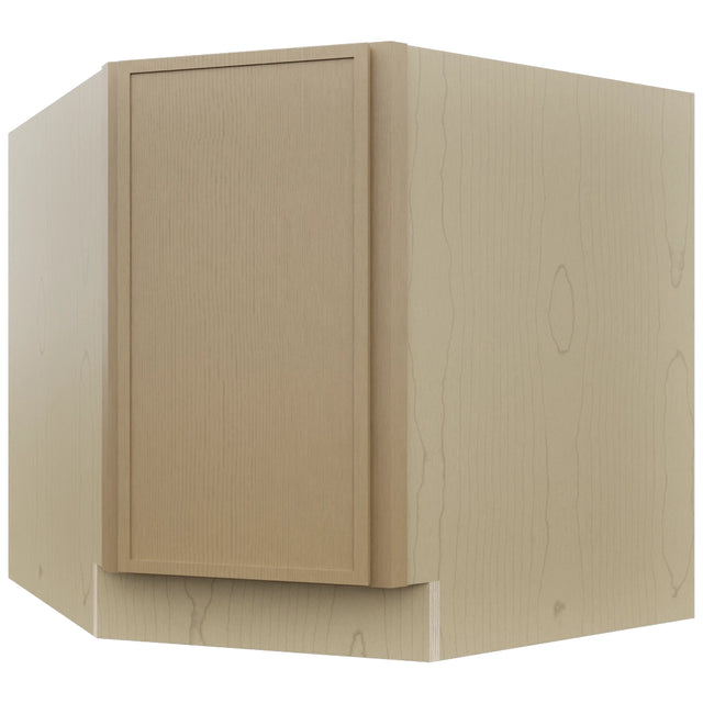 Fabuwood Luna Natural Oak DSB36FD Base Corner Diagonal Sink Cabinet, Front View